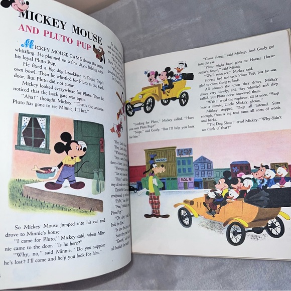 Vintage Little Golden Books A Treasury of Disney book 22 - Picture 2 of 5